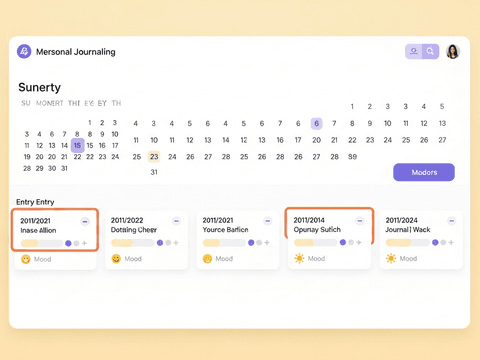 Daybook journaling app preview