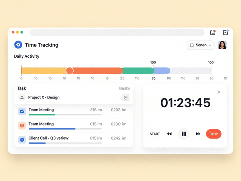 Tempo time tracker app preview